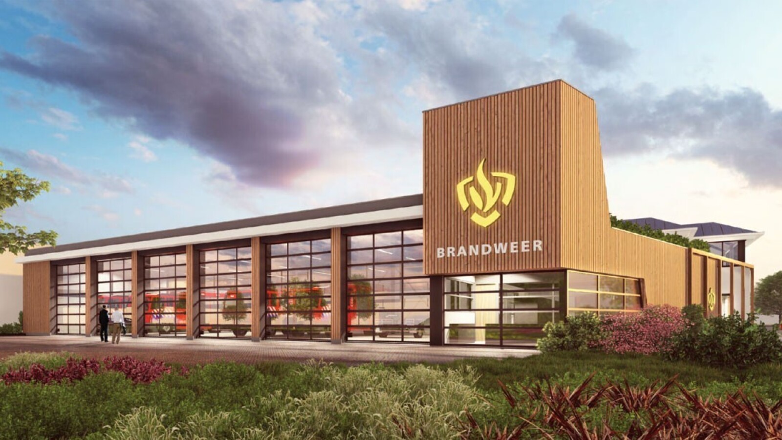 Verbouw en uitbreiding tot een brandweerkazerne in Sliedrecht